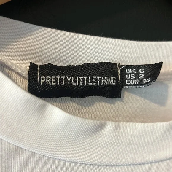 PRETTY LITTLE THING white tunic/mini - Picture 2 of 6